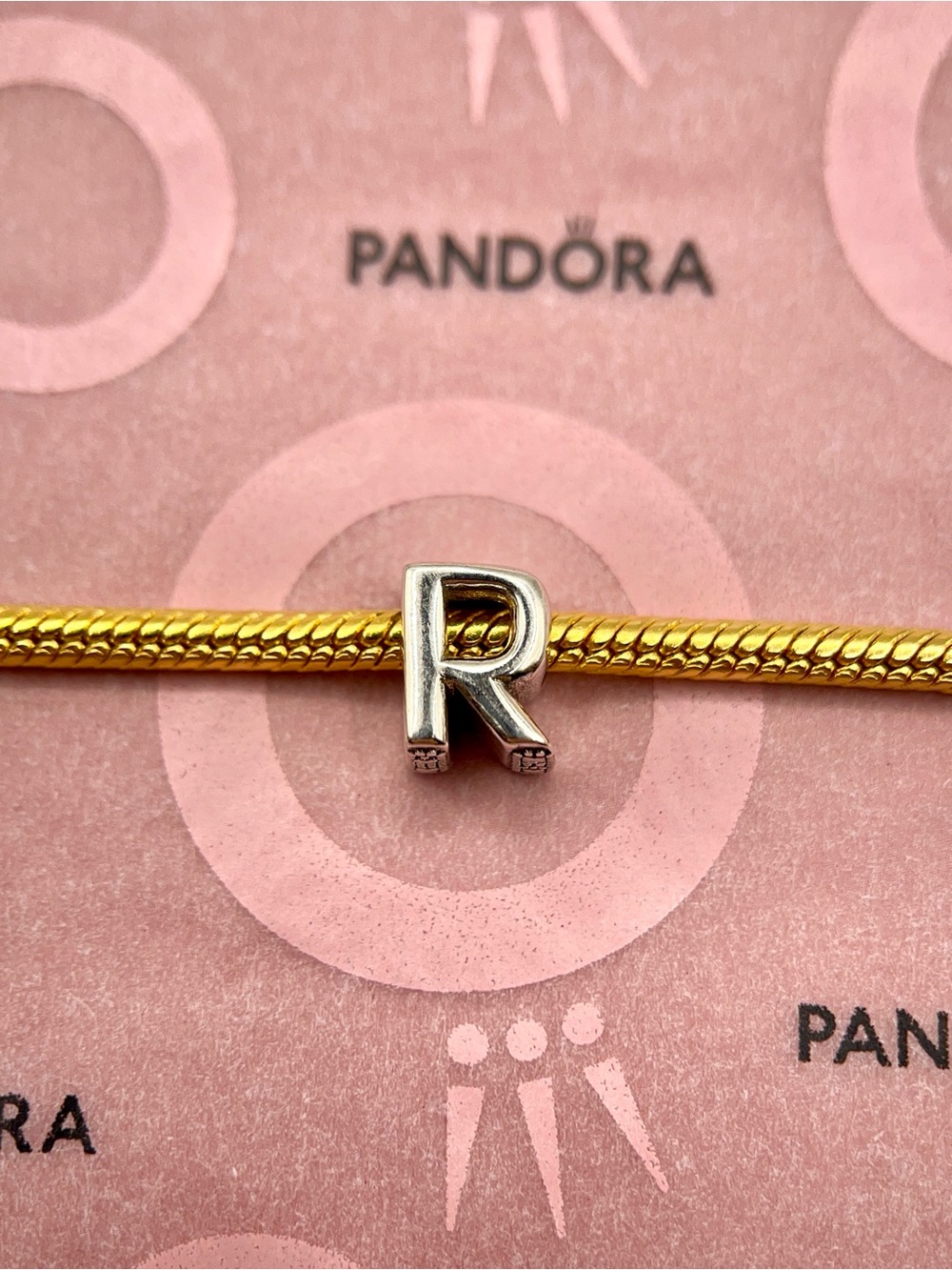 Pandora Sterling Silver Letter R Initial Alphabet Charm 797472 - Picture 5 of 6